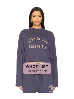 Fear of God ESSENTIALS - Cropped Long Sleeve T-Shirt