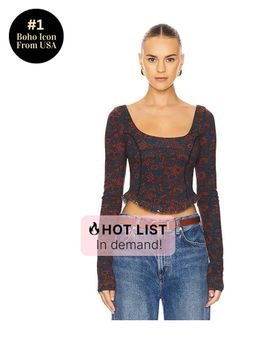 Free People - Melanie Long Sleeve Top