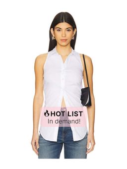 Simon Miller - Loch Sleeveless Poplin Button Up