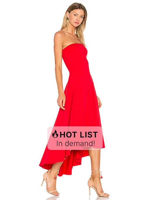 Susana Monaco Tie Neck Flare Dress