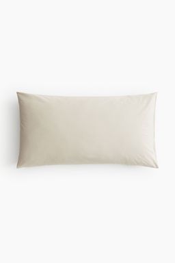 H&M - Beige Cotton Pillowcase
