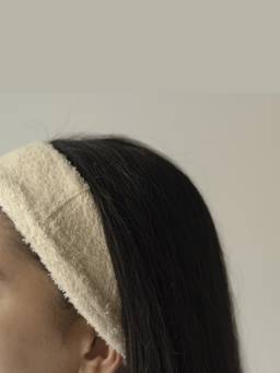 Akiiko - Off White Set of 2 Terry Headbands