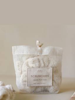 Akiiko - Beige Set of 3 Cloud Scrunchies