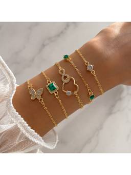 Scoup - Multi Colored Charm Bracelet Set