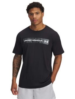 Under Armour - Black Men's Camo Chest Stripe T-Shirt