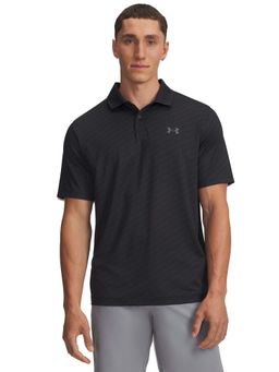 Under Armour - Black Men's Matchplay Printed Golf Polo T-Shirt