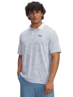 Under Armour - White Men's Matchplay Printed Golf Polo T-Shirt
