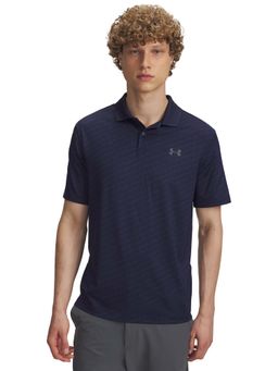 Under Armour - Navy Blue Men's Matchplay Printed Golf Polo T-Shirt
