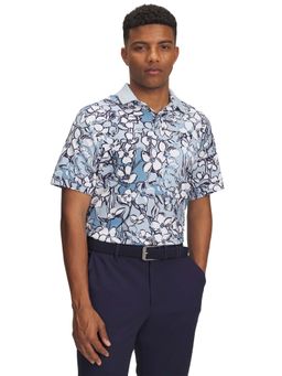 Under Armour - Blue Men's Drive Chill Printed Golf Polo T-Shirt