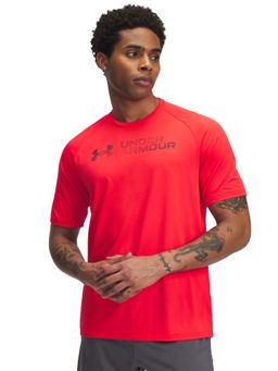 Under Armour - Red Men's Tech Reflective T-Shirt