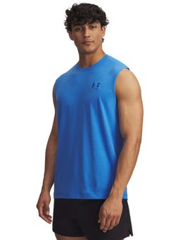 Under Armour - Blue Men's Icon Sleeveless T-Shirt