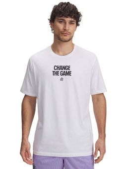 Under Armour - White Men's Curry Playable T-Shirt