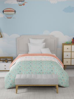 MYTRIDENT - Juniors Single Size 144 TC Cotton Shell with 150 gsm Polyfill Comforter - Fly Away
