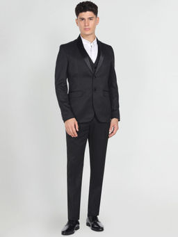 Arrow - Black Full Sleeves Blazer with Waistcoat and Trouser (Set of 3)