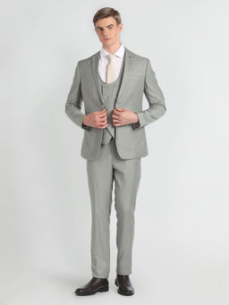 Arrow - Grey Full Sleeves Blazer with Waistcoat and Trouser (Set of 3)