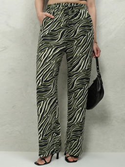 TOKYO TALKIES - Women Animal Printed Wide Leg Pant