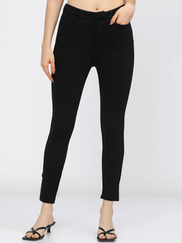 TOKYO TALKIES - Black Slim Fit Casual Trouser