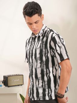 LOCOMOTIVE - Men Multi-Color Printed Oversized Shirt