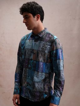 LOCOMOTIVE - Men Multi-Color Printed Party Shirt