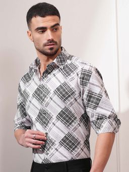 LOCOMOTIVE - Men Multi-Color Printed Full Sleeves Shirt