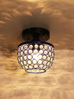 Homesake - Semi Crystal Mount Ceiling Light Blue