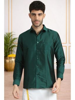 TATTVA - Men Green Solid Opaque Shirt