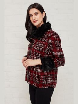 BOHO-CHIC By Sukriti Jain - Fur Trimmed Tweed Jacket