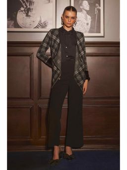 BOHO-CHIC By Sukriti Jain - Classic Plaid Knit Shrug Style Jacket