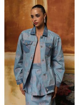 BOHO-CHIC By Sukriti Jain - Roseatte Denim Jacket