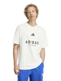 adidas - White Typography Half Sleeves T-Shirt
