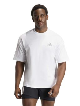adidas - White Solid Half Sleeves T-Shirt