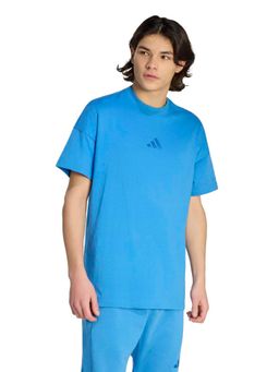 adidas - Blue Solid Half Sleeves T-Shirt