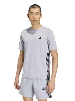 adidas - Grey Solid Half Sleeves T-Shirt