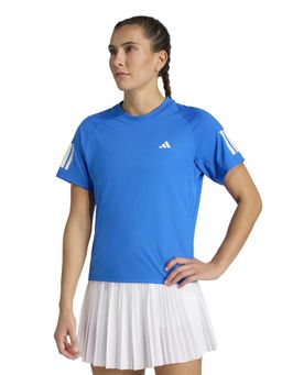 adidas - Blue Printed Half Sleeves T-Shirt