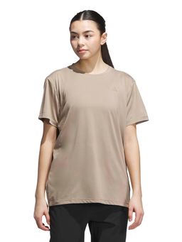 adidas - Brown Solid Half Sleeves T-Shirt
