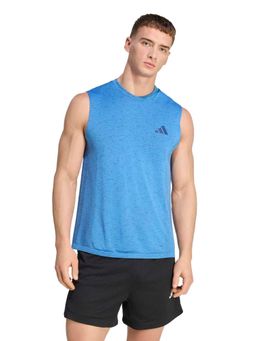 adidas - Blue Printed Sleeveless Tank Top