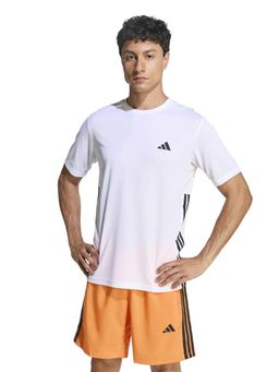 adidas - White Stripes Half Sleeves T-Shirt