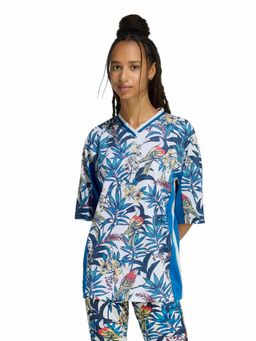 adidas - Blue Printed Half Sleeves T-Shirt