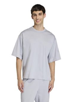 adidas - Grey Solid Half Sleeves T-Shirt