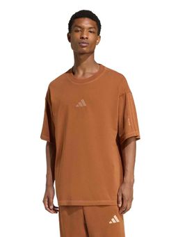 adidas - Brown Solid Half Sleeves T-Shirt