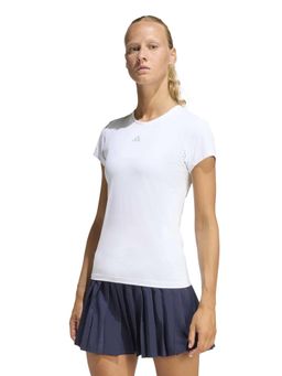 adidas - White Solid Half Sleeves T-Shirt
