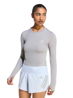 adidas - Grey Solid Full Sleeves T-Shirt