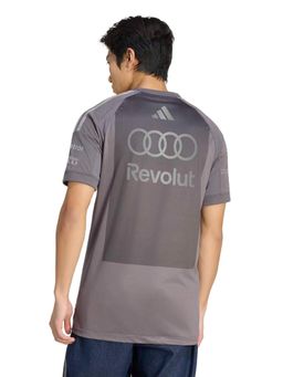 adidas - Grey Printed Half Sleeves T-Shirt