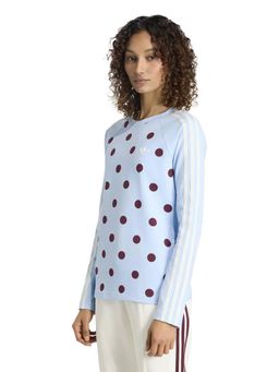 adidas Originals - Blue Printed Full Sleeves T-Shirt