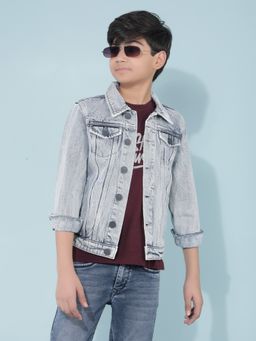 CRIMSOUNE CLUB - Boys Blue Denim Jacket