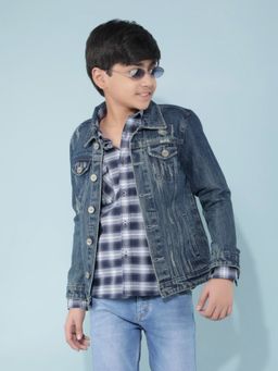CRIMSOUNE CLUB - Boys Blue Denim Jacket