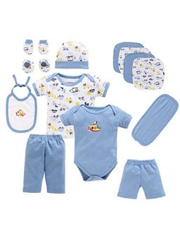 EIO - New Born Baby Clothing Gift - Blue (0-3 Months) (Set of 13)