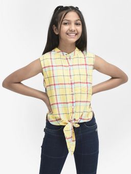 CRIMSOUNE CLUB - Girls Multi-Color Check Shirt
