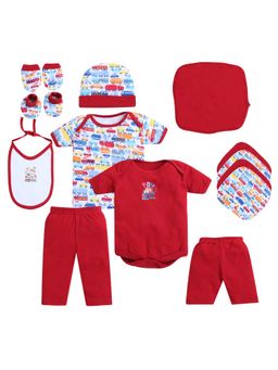 EIO - New Born Baby Clothing Gift - Red (0-3 Months) (Set of 13)