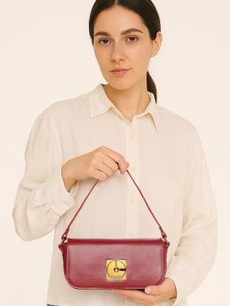 ESBEDA - Women Maroon Glide Luxeline Sling Bag